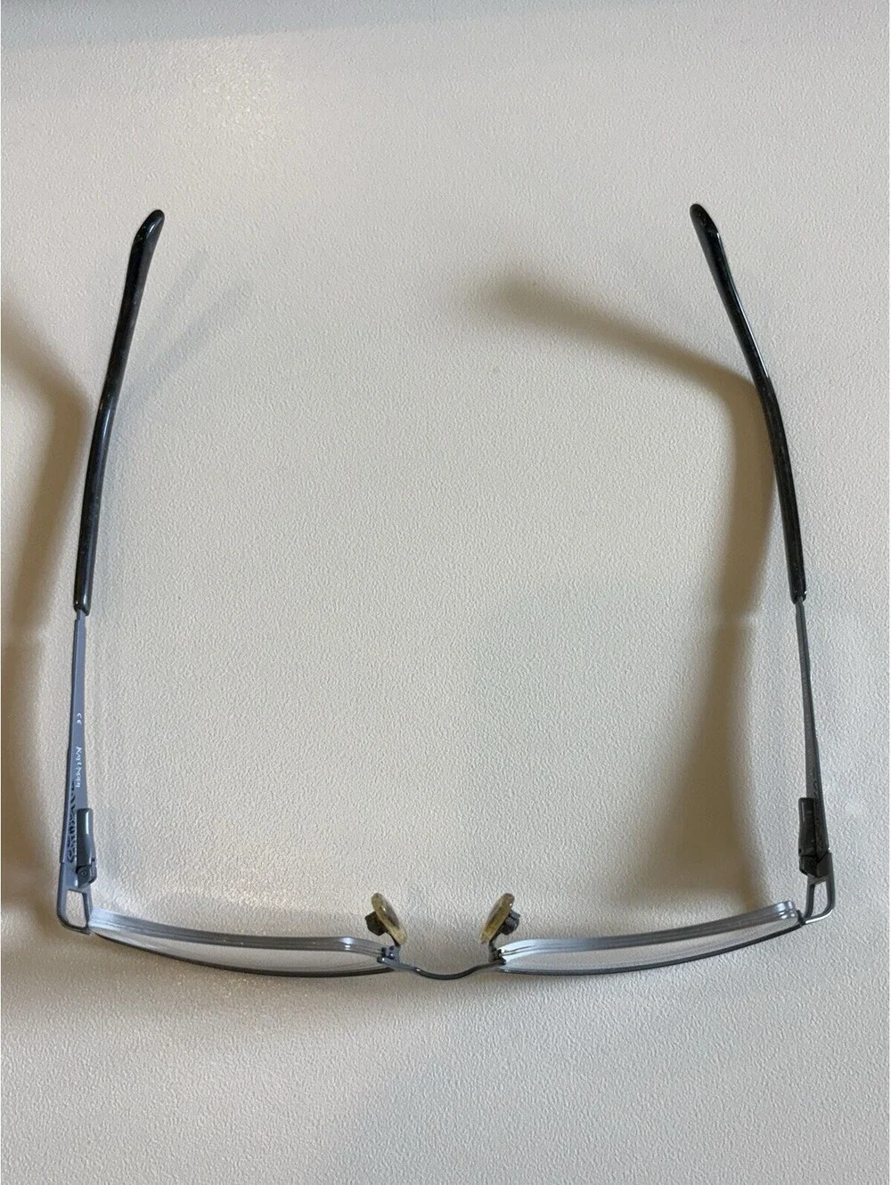 Kay Unger K164 GUN Semi-Rimless Eyeglasses Frame Grey Rhinestone 53-18-135